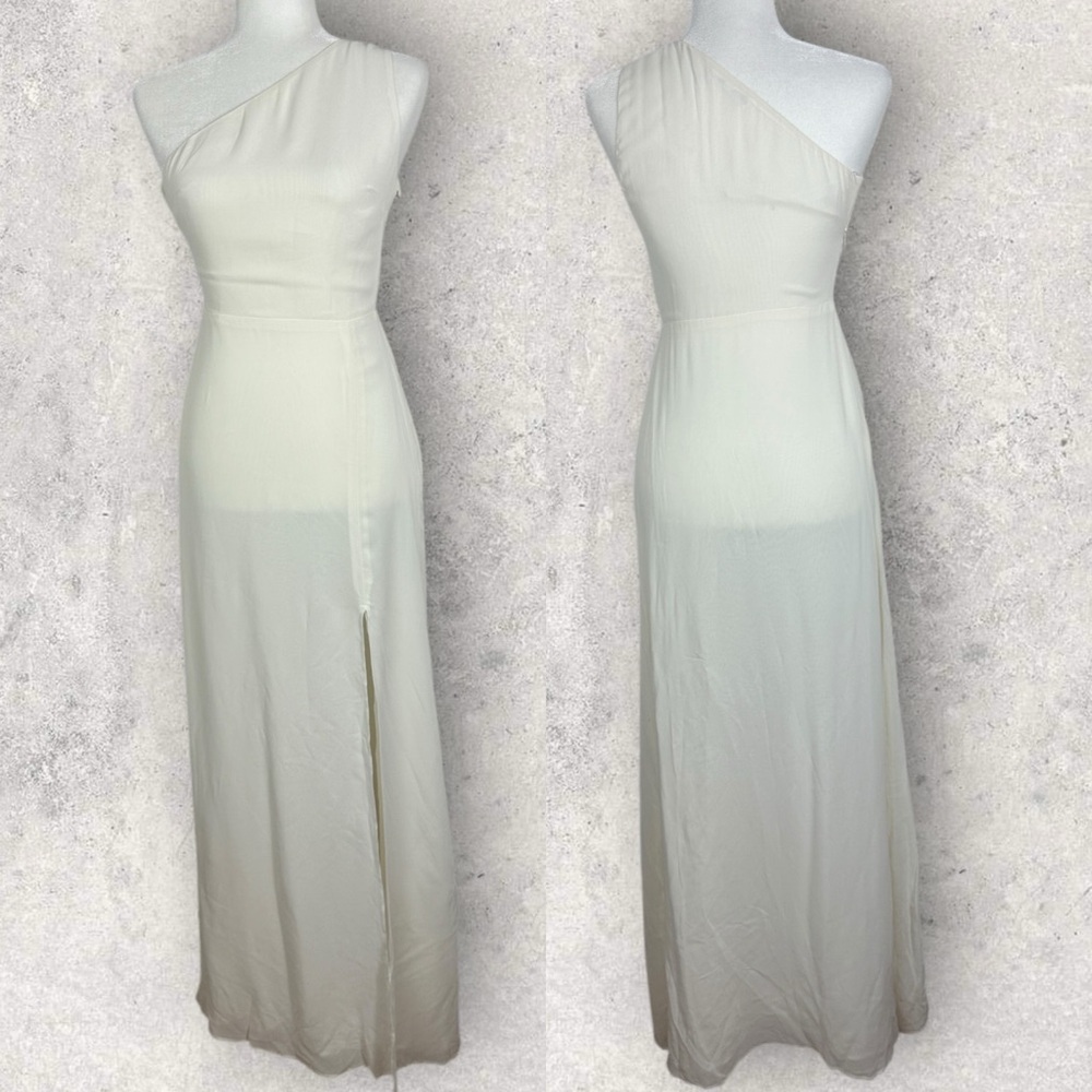 NWT Reformation Evelyn Gown Maxi Dress Womens Size 2 One Shoulder Bridesmaid NEW - Picture 3 of 12